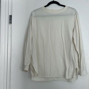 Muji flannel long sleeve shirt